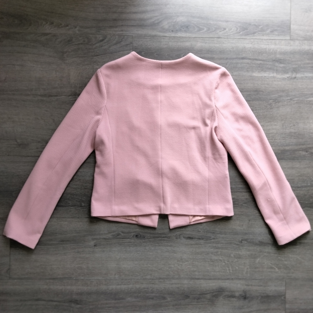 Haute Monde Los Angeles Open Front Pink Blazer Jacket Size M - Picture 2 of 10